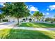Charming front yard with lush landscaping and a three-car garage at 1724 W Blue Ridge Way, Chandler, AZ 85248