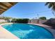 Backyard in-ground swimming pool provides the perfect setting for relaxation and outdoor fun at 2933 W Del Mar Ln, Phoenix, AZ 85053