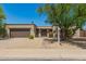 Charming home featuring desert landscaping, a brick walkway, and a quaint gated front entry at 3512 S Elm St, Tempe, AZ 85282