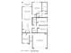 First floor plan featuring four bedrooms, two baths, kitchen, dining room, great room, and a 2-car garage at 35523 N Breezy Ln, San Tan Valley, AZ 85140