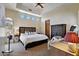 Bedroom features vaulted ceilings, a king size bed, and a dresser at 4366 S Avenida De Angeles --, Gold Canyon, AZ 85118