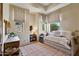 Cozy bedroom area features soft natural light, light walls, carpet, and unique window coverings at 4366 S Avenida De Angeles --, Gold Canyon, AZ 85118