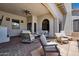 Covered patio seating area perfect for enjoying the beautiful view at 4366 S Avenida De Angeles --, Gold Canyon, AZ 85118