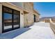 Exterior patio with stone wall, desert views, and tile flooring at 4366 S Avenida De Angeles --, Gold Canyon, AZ 85118