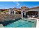 Backyard with an inviting pool, perfect for swimming, plus mountain views and an outdoor lounge area at 4366 S Avenida De Angeles --, Gold Canyon, AZ 85118