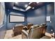 Home theater room with comfortable seating, projector, and a large screen, creating the perfect movie-watching experience at 4366 S Avenida De Angeles --, Gold Canyon, AZ 85118