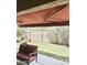 Enjoy the outdoors on this covered patio with comfortable seating and a view of the well-maintained backyard at 4956 S Leisure Way, Gilbert, AZ 85298