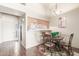 Cozy dining area leading into an open floor plan kitchen at 7101 W Beardsley Rd # 542, Glendale, AZ 85308