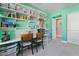 Bright bedroom with built-in shelving, ample storage, and a functional workspace at 7533 N 8Th St, Phoenix, AZ 85020