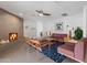 Stylish living room with a cozy fireplace and an open layout perfect for entertaining at 7533 N 8Th St, Phoenix, AZ 85020