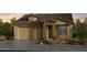 Charming single-story home with stone accents, neutral color palette, manicured front yard, and a two-car garage at 7836 E Quintana Ave, Mesa, AZ 85212