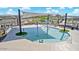 Community splash pad with sunshades and water features, perfect for Gathering fun on a sunny day at 7836 E Quintana Ave, Mesa, AZ 85212