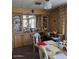 Dining room featuring built-in cabinets and a writing desk at 8632 E Delilah Ave, Mesa, AZ 85208