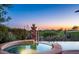 Inviting hot tub area with scenic desert views, perfect for relaxation and enjoying the outdoors at 11548 E Salero Dr, Scottsdale, AZ 85262