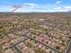 Aerial view of the neighborhood and surrounding area, including community location to downtown Gilbert at 1703 E Palo Blanco Way, Gilbert, AZ 85296
