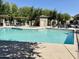 Beautiful community pool with ample seating and a refreshing, light blue water at 2539 N 148Th Dr, Goodyear, AZ 85395