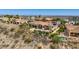 Beautiful aerial view, showing pool, mountain views, and tile roof at 402 E Windmere Dr, Phoenix, AZ 85048