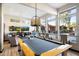 Bright game room with a pool table, bar seating, and large windows with a view at 19777 N 76Th N St # 2243, Scottsdale, AZ 85255