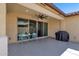 Covered patio with ceiling fan and plenty of space for outdoor seating and entertaining at 3634 E Perkinsville St, Gilbert, AZ 85295