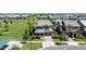 Aerial view of a two-story home with a well-manicured front yard at 3818 E Appaloosa Rd, Gilbert, AZ 85296