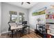 Office with a double desk and large picture window at 3818 E Appaloosa Rd, Gilbert, AZ 85296