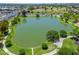 Picturesque view of a pond surrounded by green spaces and walking paths, perfect for an active lifestyle at 4228 N 81St St, Scottsdale, AZ 85251