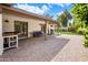 A spacious back patio is perfect for outdoor dining and entertaining at 502 W Port Royale Ln, Phoenix, AZ 85023