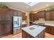 Elegant kitchen featuring stainless steel appliances and a large center island at 5892 E Carefree Mountain Dr, Carefree, AZ 85377