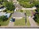 Birds-eye view of the property showing the house, cars parked in driveway, and the surrounding neighborhood at 7719 N 17Th Ave, Phoenix, AZ 85021