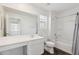 Clean bathroom featuring a vanity with sink, a toilet, and a shower-tub combination at 12531 W Glenn Dr, Glendale, AZ 85307
