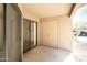 Outdoor patio with covered area and a view of parked cars at 1287 N Alma School Rd # 171, Chandler, AZ 85224