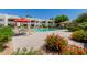 Inviting swimming pool area with lounge chairs, umbrellas, and vibrant flowering plants, creating a relaxing oasis at 1825 W Ray Rd # 1070, Chandler, AZ 85224