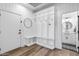 Functional mudroom with built-in storage, coat hooks, and a convenient entrance to the home at 2466 E Harrison Ct, Gilbert, AZ 85295