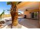 Backyard with a tree and covered patio at 3608 W Morelos St, Chandler, AZ 85226