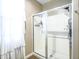 Modern shower with glass door, chrome fixtures, and tiled walls providing a clean and refreshing space at 37008 N Aleutian Dr, San Tan Valley, AZ 85143