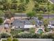 Overhead view of the property with a private backyard oasis, lush greenery, and a sparkling pool at 5612 E Emile Zola Ave, Scottsdale, AZ 85254