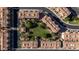 Top-down aerial view of a residential area with lush greenery, well-placed roads, and orderly home layouts at 7122 W Ivanhoe St, Chandler, AZ 85226