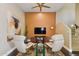 Modern living room featuring stylish furniture, a warm color palette, and comfortable seating at 7122 W Ivanhoe St, Chandler, AZ 85226