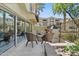 Cozy patio area features stylish seating, tile flooring, and a serene water feature, perfect for outdoor relaxation at 7122 W Ivanhoe St, Chandler, AZ 85226