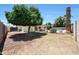Expansive backyard featuring a mature orange tree and a view of the refreshing pool area at 730 W Curry St, Chandler, AZ 85225