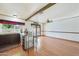 Open kitchen with granite countertops, stainless appliances, breakfast bar, and view to the backyard at 730 W Curry St, Chandler, AZ 85225