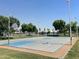 Outdoor basketball court with lights provides a recreational area for residents to enjoy outdoor activities at 758 S Lagoon Dr, Gilbert, AZ 85233