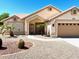 Charming single-story home with desert landscaping, a two-car garage, and a welcoming front entrance at 9109 W Watson Ln, Peoria, AZ 85381