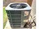 Modern HVAC unit with recent install date of 4-11-25, ensuring efficient climate control for the home at 9109 W Watson Ln, Peoria, AZ 85381