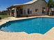 A pristine pool with ample deck space is the perfect spot for entertaining or enjoying a peaceful afternoon at 9109 W Watson Ln, Peoria, AZ 85381
