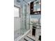 Updated bathroom features glass shower and modern vanity with a vessel sink at 1029 E Palo Verde Dr, Phoenix, AZ 85014