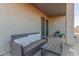 Relaxing covered patio featuring comfortable seating, perfect for enjoying outdoor leisure and entertaining at 14821 N 62Nd Ave, Glendale, AZ 85306