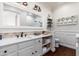 Stylishly appointed bathroom with a modern sink, quartz countertop, and decorative fixtures and finishes at 15240 N Clubgate Dr # 160, Scottsdale, AZ 85254