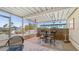 Covered patio with outdoor seating and open views at 2400 E Baseline Ave # 197, Apache Junction, AZ 85119