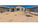 Wide backyard shot of a single Gathering home with a large area ready for custom landscaping or new pool at 25539 W Gwen St, Buckeye, AZ 85326